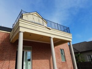 terrace custom wrought iron railing