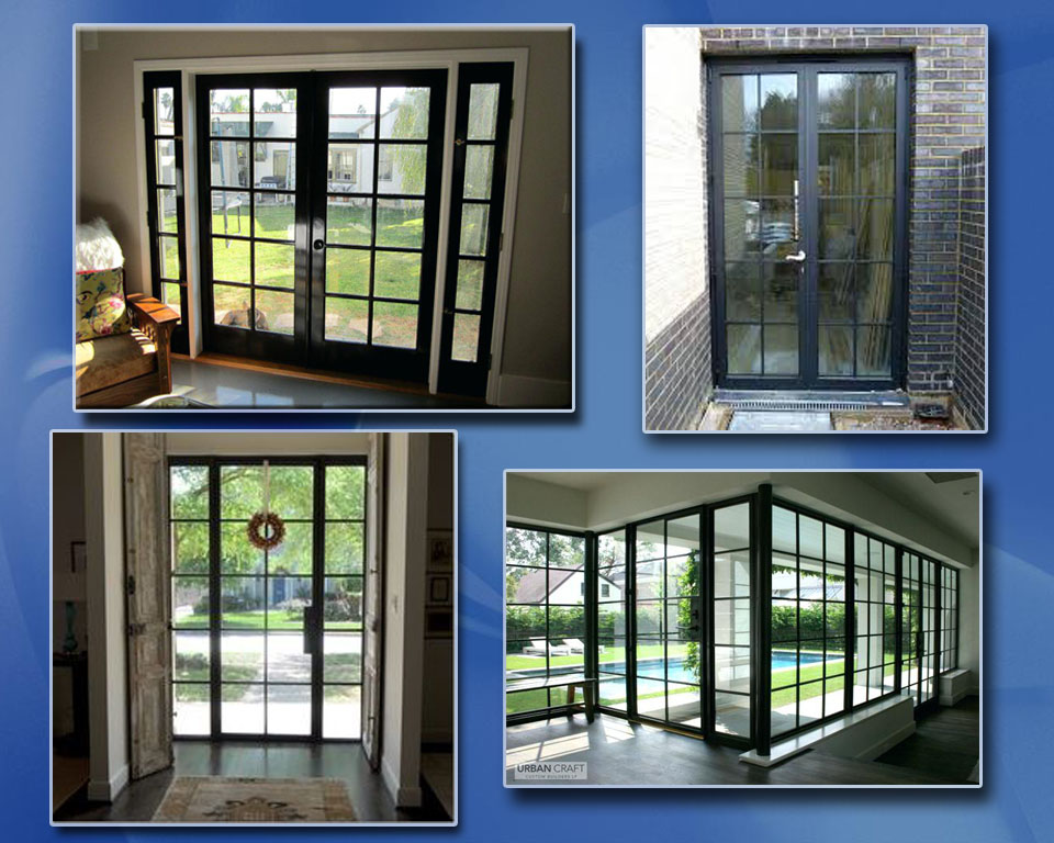 steel french doors and windows