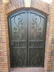 custom metal double front gate