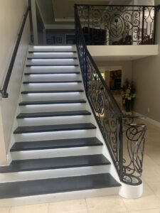 custom ornamental wrought iron staircase raili