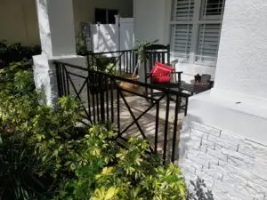 custom wrought iron railings for porch