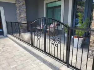 porch railings and entry gate