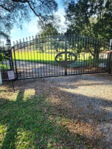 wrought iron farm gate