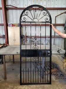 wrought iron garden gate