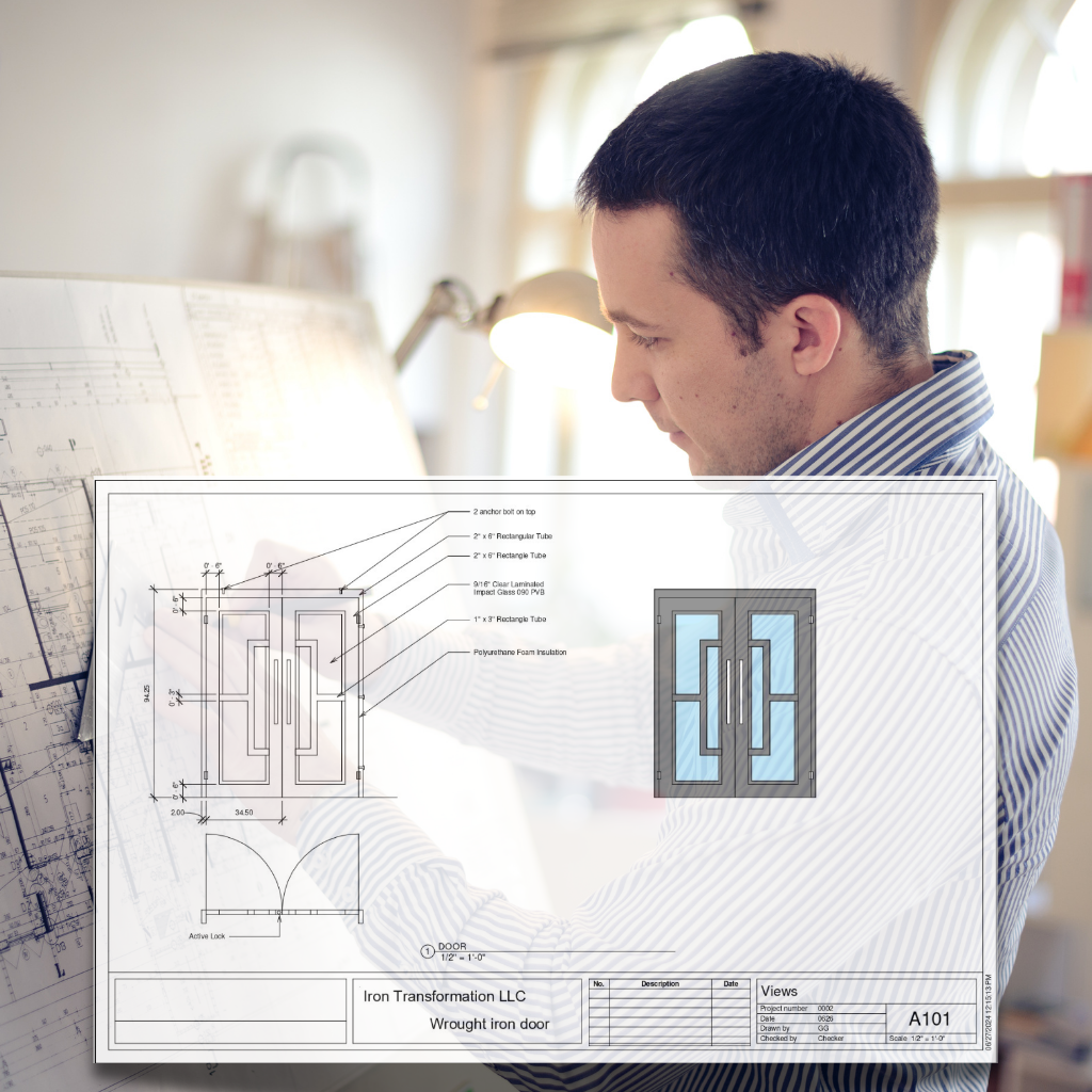 iron door custom architectural design