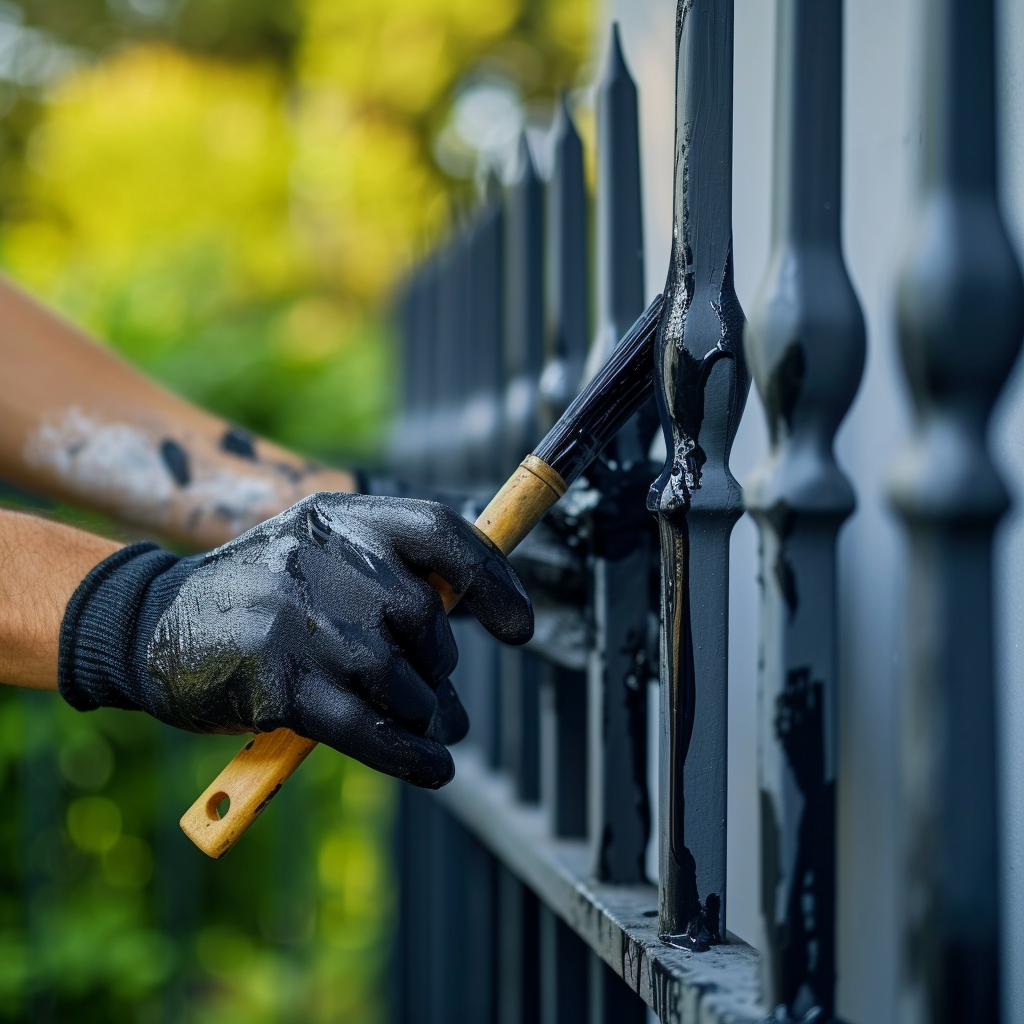 wrought iron fence repaint and maintenance